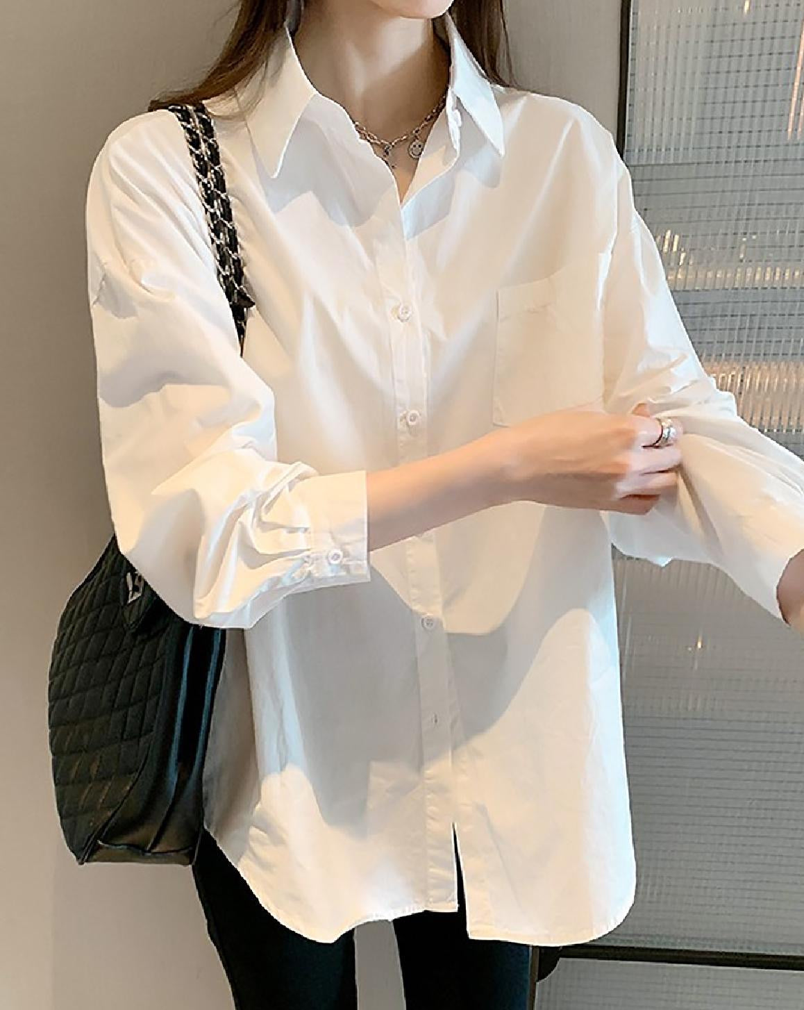 Chemise ample Blanche