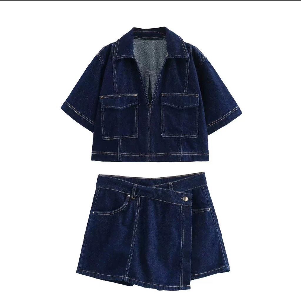 Ensemble Jupe courte en jean