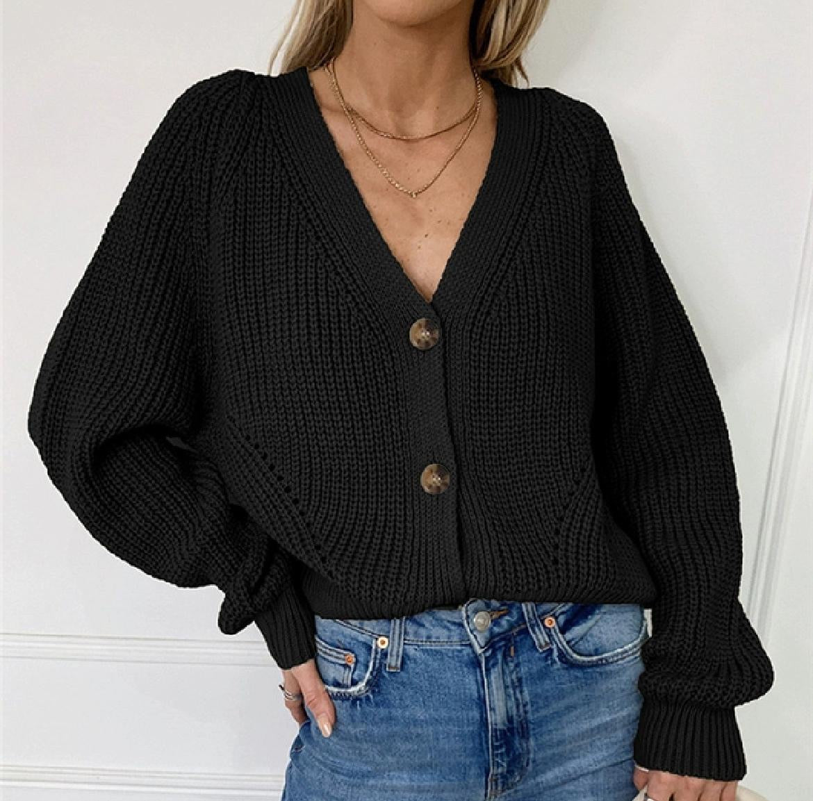 Cardigan à couleur unie