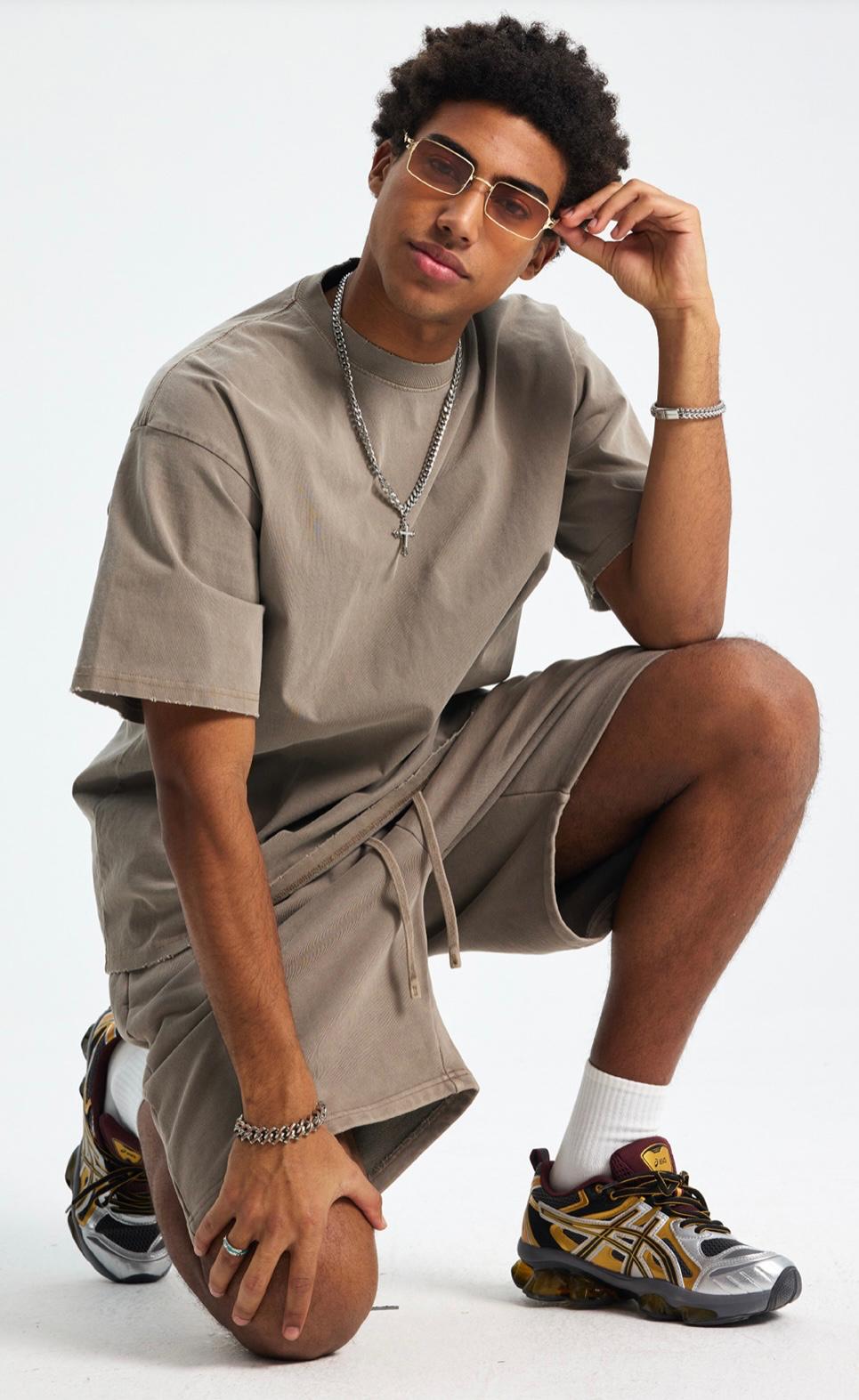 Ensemble short et t-shirt pour homme