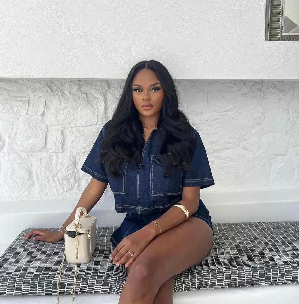 Ensemble Jupe courte en jean