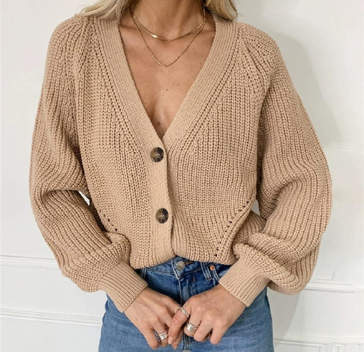 Cardigan à couleur unie