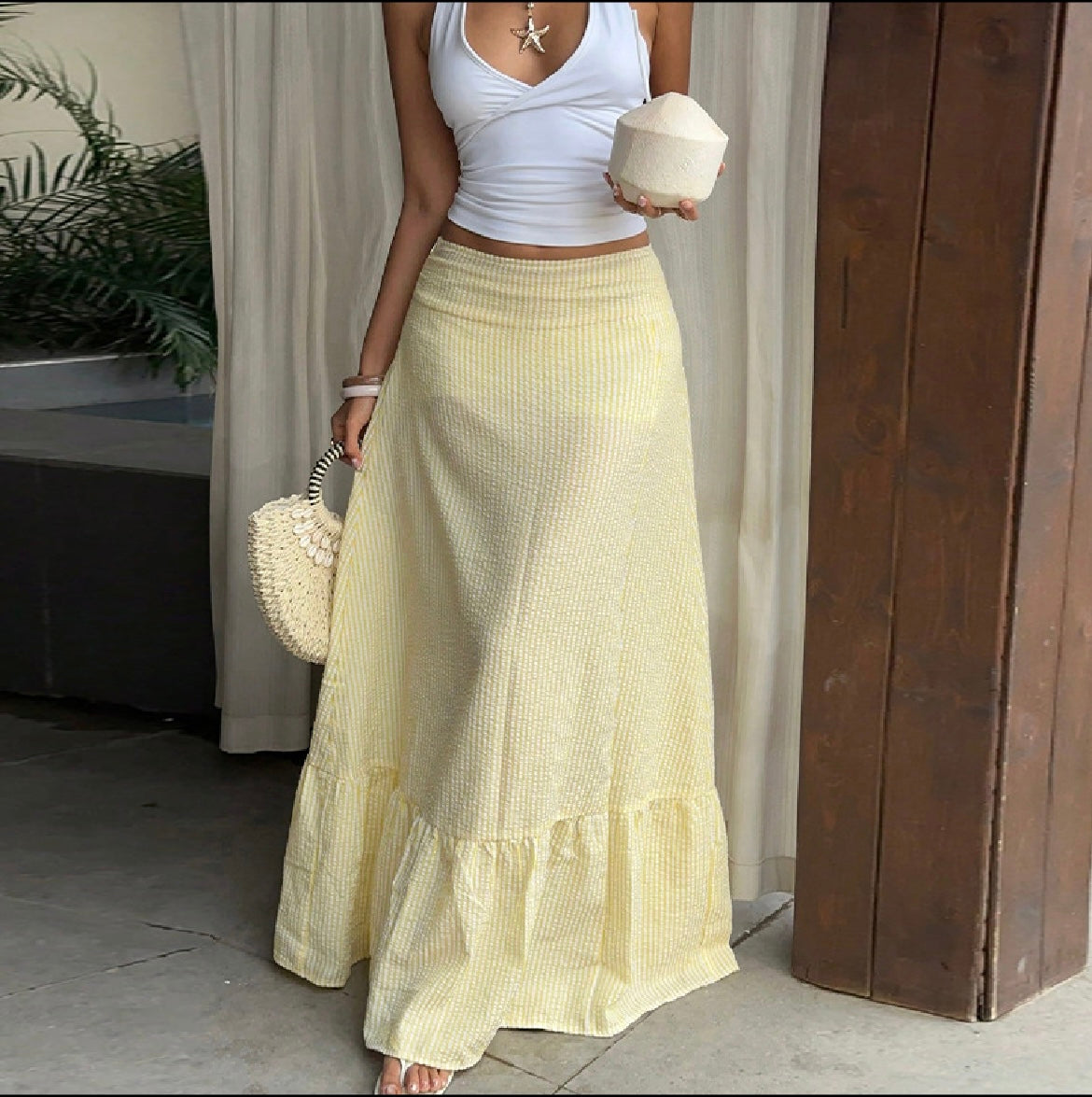 Jupe longue évasée