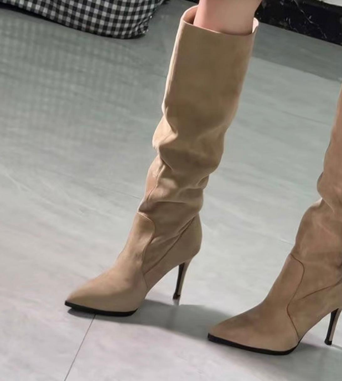 Bottes de chevilles,pour femmes à bout pointu